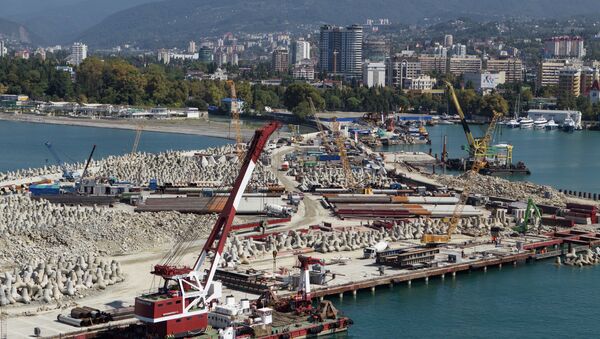 Строительство морского порта в Сочи Строительство морского порта в Сочи