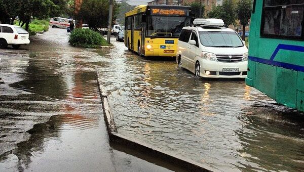 Владивосток после тайфуна Санба Владивосток после тайфуна Санба