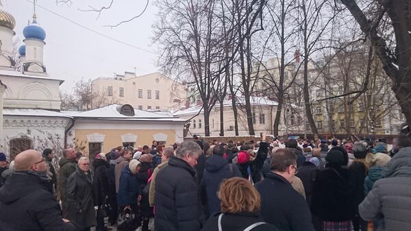 Во время отпевания протоиерея Всеволода Чаплина, храм Федора Студита у Никитских ворот, Москва. 29 января 2020 Во время отпевания протоиерея Всеволода Чаплина, храм Федора Студита у Никитских ворот, Москва. 29 января 2020