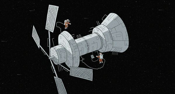 кадр из анимационного фильма Он не может жить без космоса (Россия, реж. Константин Бронзит, 2019) кадр из анимационного фильма Он не может жить без космоса (Россия, реж. Константин Бронзит, 2019)