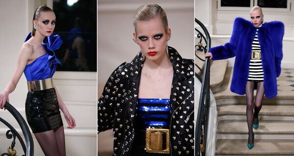 Показ коллекции Yves Saint Laurent's Осень-зима 2016/2017 в Париже Показ коллекции Yves Saint Laurent's Осень-зима 2016/2017 в Париже