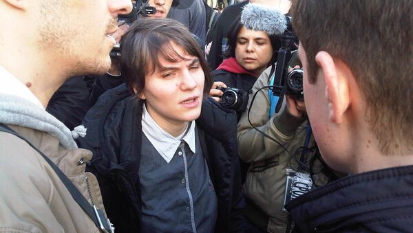 Участница панк-группы Pussy Riot Екатерина Самуцевич Участница панк-группы Pussy Riot Екатерина Самуцевич