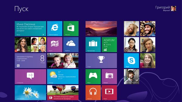 Стартовый экран Windows 8 Стартовый экран Windows 8