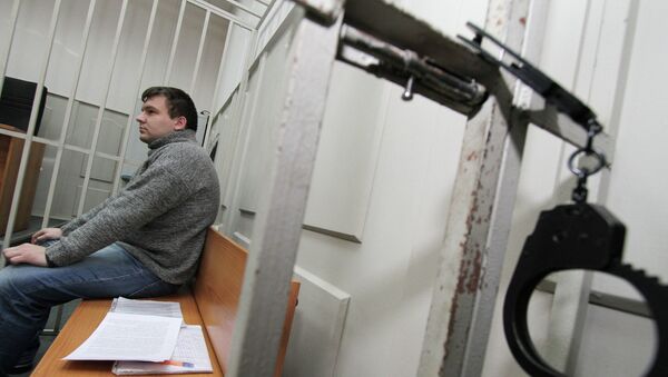 Николай Кавказский, обвиняемый в участии в беспорядках на Болотной площади. Николай Кавказский, обвиняемый в участии в беспорядках на Болотной площади.