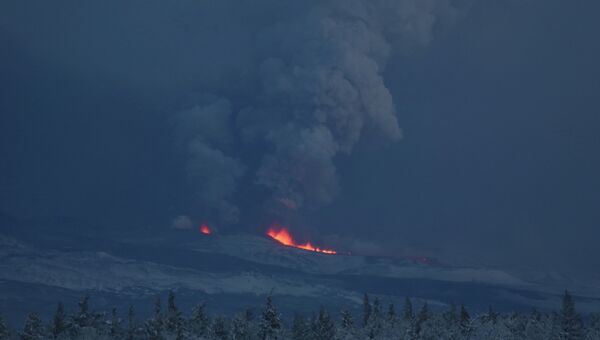 Извержение вулкана Плоский Толбачик на Камчатке Извержение вулкана Плоский Толбачик на Камчатке
