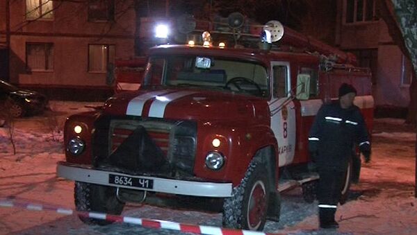 Пожар в жилом доме в Харькове Пожар в жилом доме в Харькове