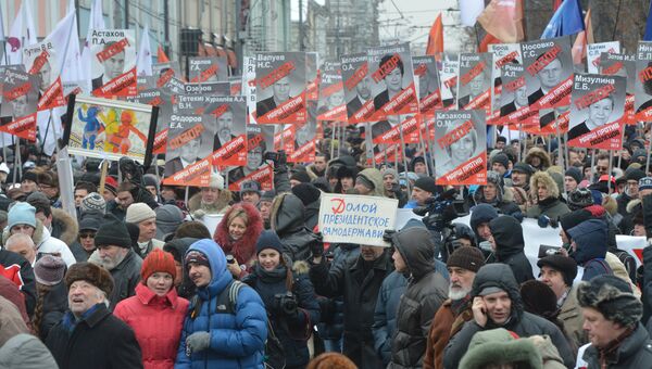 Марш оппозиции в Москве Марш оппозиции в Москве