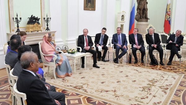 Встреча Владимира Путина с Шейх Хасиной в Кремле Встреча Владимира Путина с Шейх Хасиной в Кремле