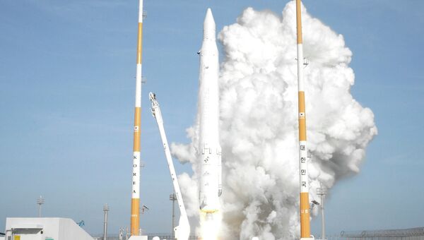 Запуск южнокорейской ракеты Запуск южнокорейской ракеты