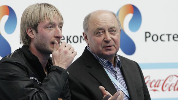 Евгений Плющенко (слева) и Алексей Мишин Евгений Плющенко (слева) и Алексей Мишин