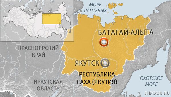 Якутский поселок Батагай-Алыта Якутский поселок Батагай-Алыта