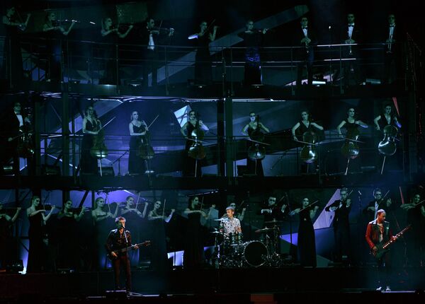 Группа Muse на церемонии вручения наград BRIT Awards-2013 Группа Muse на церемонии вручения наград BRIT Awards-2013