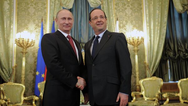 Встреча В. Путина и Ф.Олланда в Кремле Встреча В. Путина и Ф.Олланда в Кремле