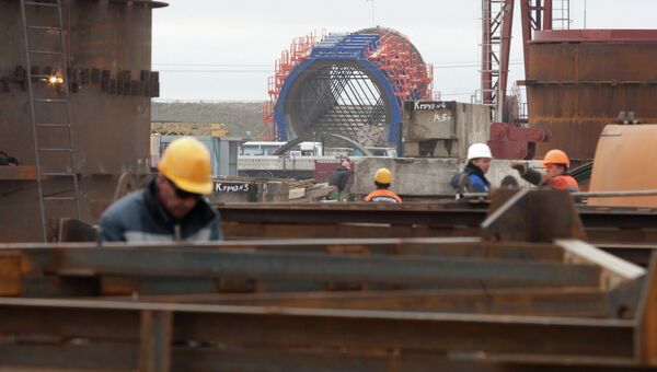 Строительство Загорской ГАЭС-2 в Московской области. Архив Строительство Загорской ГАЭС-2 в Московской области. Архив