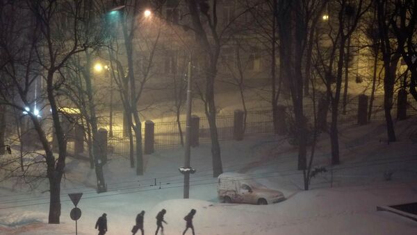 Снегопад в Киеве Снегопад в Киеве