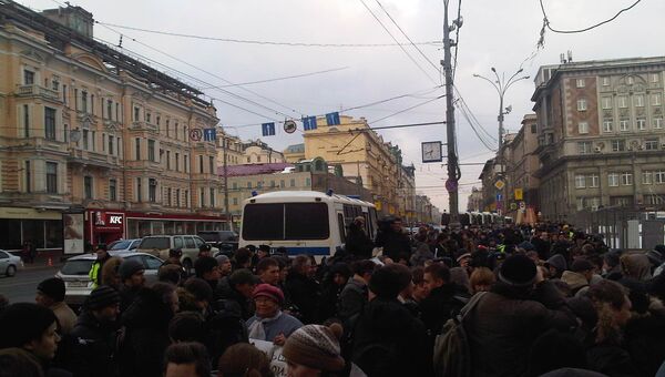 Акция на Триумфальной площади 31 марта 2013 года Акция на Триумфальной площади 31 марта 2013 года