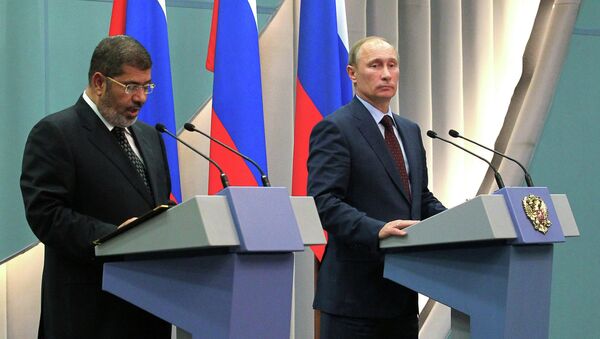 В. Путин встретился с М. Мурси В. Путин встретился с М. Мурси