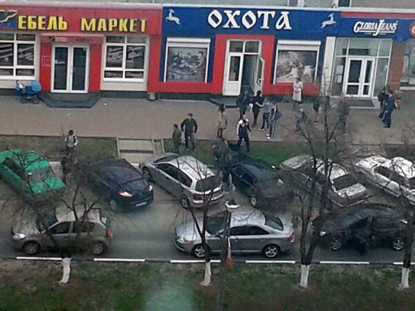 На месте стрельбы в Белгороде На месте стрельбы в Белгороде