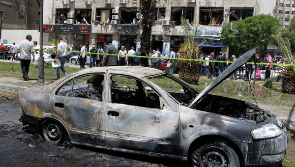 Последствия взрыва в Дамаске Последствия взрыва в Дамаске