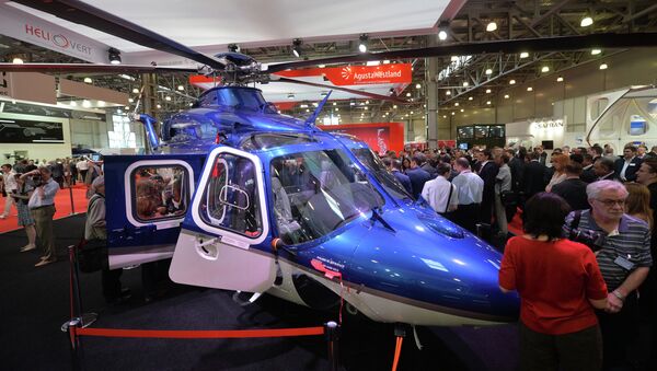 Двухмоторный многоцелевой вертолет AgustaWestland AW139. Архивное фото Двухмоторный многоцелевой вертолет AgustaWestland AW139. Архивное фото