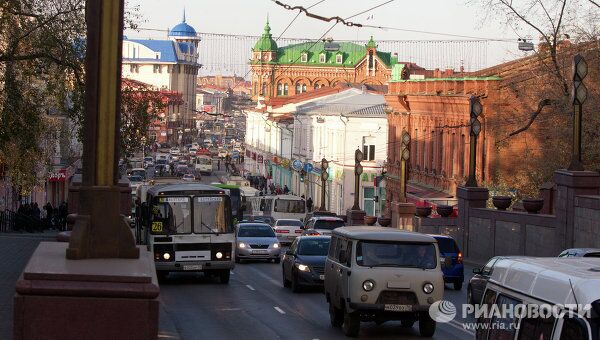 Проспект Ленина в Томске, архивное фото Проспект Ленина в Томске, архивное фото