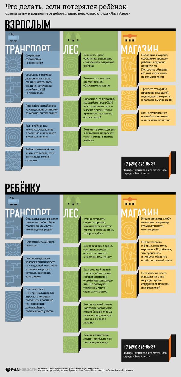 Что делать, если потерялся ребенок Что делать, если потерялся ребенок