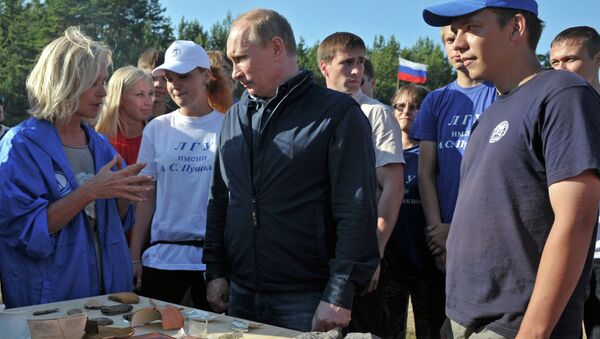 В.Путин посетил остров Гогланд в Финском заливе В.Путин посетил остров Гогланд в Финском заливе