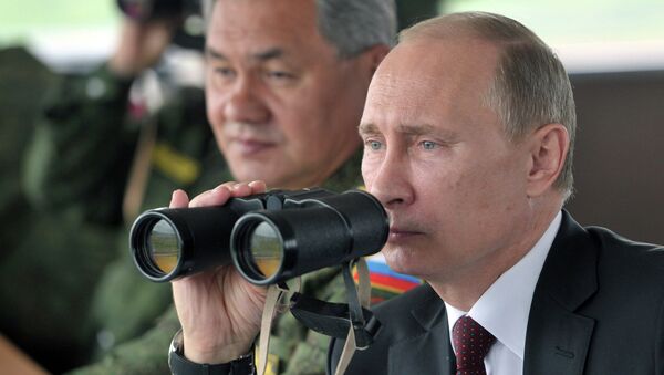 В.Путин ознакомился с ходом военных учений в Восточном ВО В.Путин ознакомился с ходом военных учений в Восточном ВО