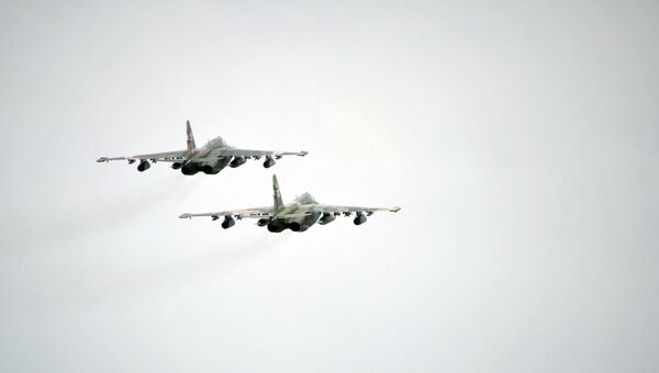Самолеты Су-25 . Архивное фото Самолеты Су-25 . Архивное фото