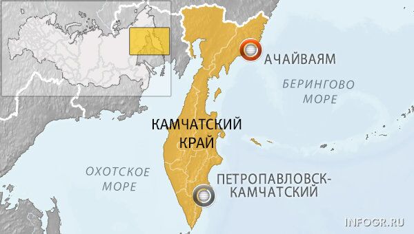 Вездеход перевернулся при переправе на Камчатке Вездеход перевернулся при переправе на Камчатке