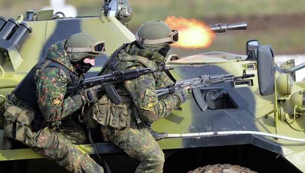Демонстрационные показы в рамках выставки Интерполитех-2013. Архивное фото Демонстрационные показы в рамках выставки Интерполитех-2013. Архивное фото