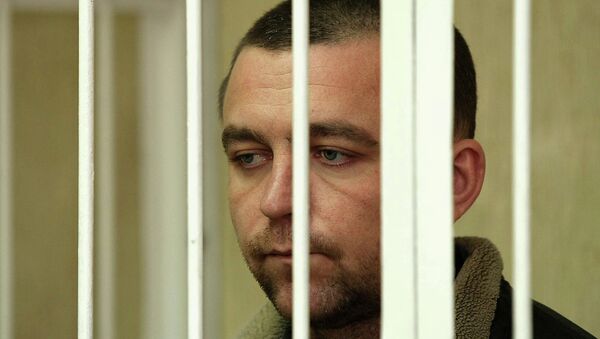 Экс-инспектор ДПС Алексея Мозго во время судебного заседания, архивное фото Экс-инспектор ДПС Алексея Мозго во время судебного заседания, архивное фото