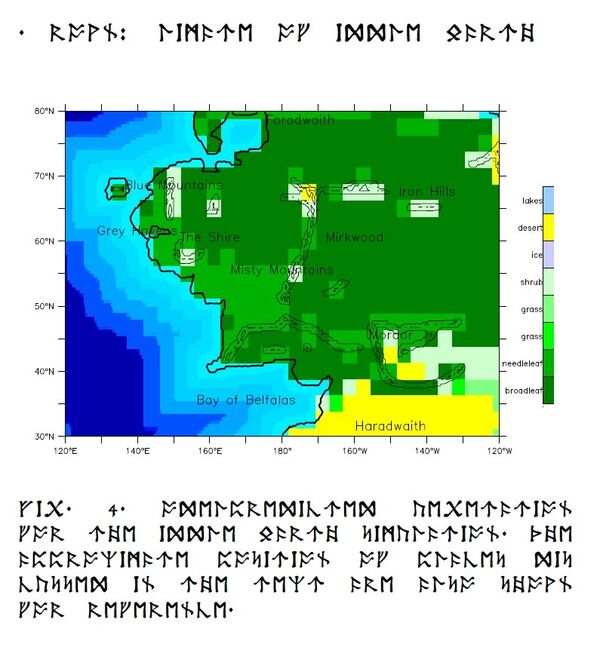 Климатическая карта Средиземья Климатическая карта Средиземья