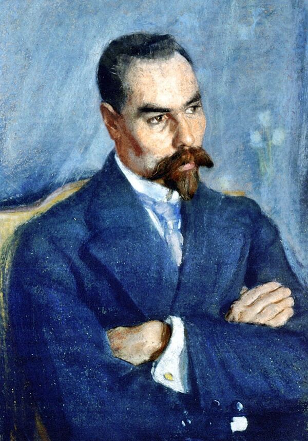 Валерий Брюсов. Портрет работы С. В. Малютина. 1913 Валерий Брюсов. Портрет работы С. В. Малютина. 1913