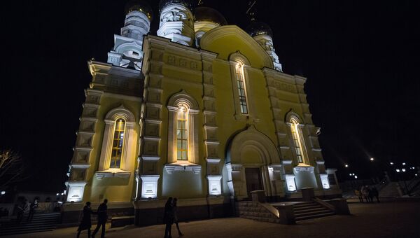 Всенощное рождественское бдение в Покровском кафедральном соборе Владивостока Всенощное рождественское бдение в Покровском кафедральном соборе Владивостока