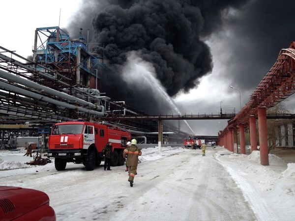 Взрыв на заводе в Омске Взрыв на заводе в Омске