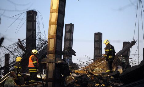 Обрушение строящегося здания на юге Москвы Обрушение строящегося здания на юге Москвы
