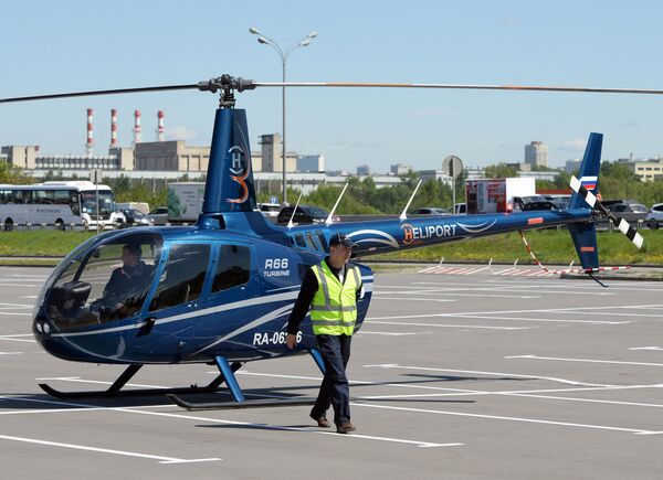 Прилет вертолетов для участия в выставке вертолетной индустрии HeliRussia 2015 Прилет вертолетов для участия в выставке вертолетной индустрии HeliRussia 2015
