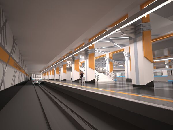 Станция Нижегородская Кожуховской линии метро Москвы Станция Нижегородская Кожуховской линии метро Москвы