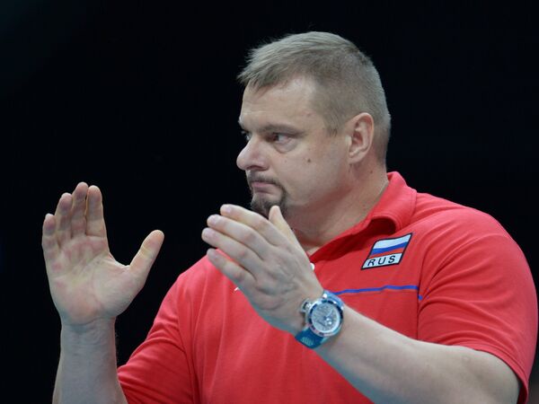 Главный тренер мужской сборной России по волейболу Владимир Алекно Главный тренер мужской сборной России по волейболу Владимир Алекно