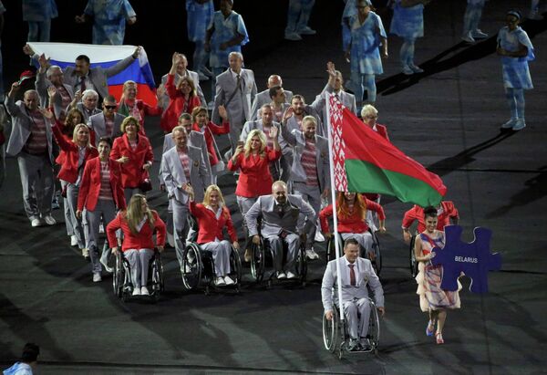 Спортсмены паралимпийской сборной Белоруссии Спортсмены паралимпийской сборной Белоруссии