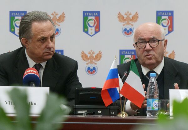 Виталий Мутко и Карло Тавеккио Виталий Мутко и Карло Тавеккио