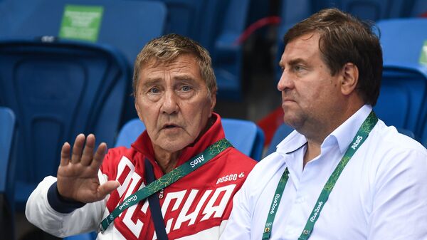 Главный тренер сборной России по плаванию Сергей Колмогоров (слева) и президент Всероссийской федерации плавания Владимир Сальников Главный тренер сборной России по плаванию Сергей Колмогоров (слева) и президент Всероссийской федерации плавания Владимир Сальников