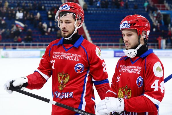 Игроки сборной России Василий Грановский (слева) и Вадим Архипкин Игроки сборной России Василий Грановский (слева) и Вадим Архипкин