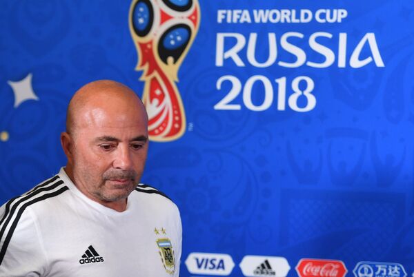 Главный тренер сборной Аргентины Хорхе Сампаоли Главный тренер сборной Аргентины Хорхе Сампаоли