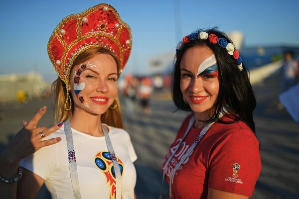 Болельщицы сборной России Болельщицы сборной России