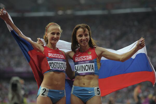 Мария Савинова и Екатерина Поистогова (справа налево) Мария Савинова и Екатерина Поистогова (справа налево)