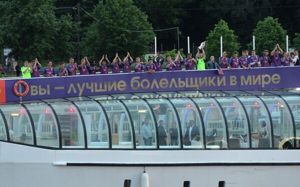 Чествование ПФК ЦСКА - чемпиона России по футболу Чествование ПФК ЦСКА - чемпиона России по футболу