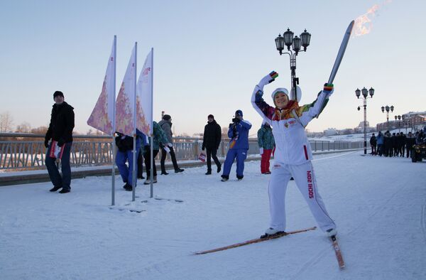 Олимпийская чемпионка 1994 года по биатлону Луиза Носкова Олимпийская чемпионка 1994 года по биатлону Луиза Носкова