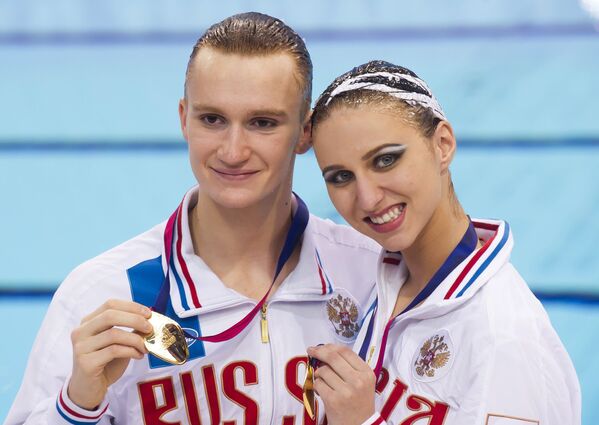 Российские синхронисты Александр Мальцев и Михаэла Каланча Российские синхронисты Александр Мальцев и Михаэла Каланча